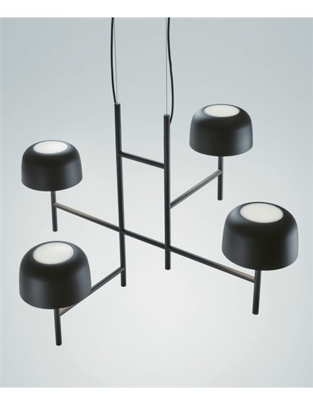 Lámpara colgante Bol – Bover – Decorativa con 4 luces, LED Regulable TRIAC