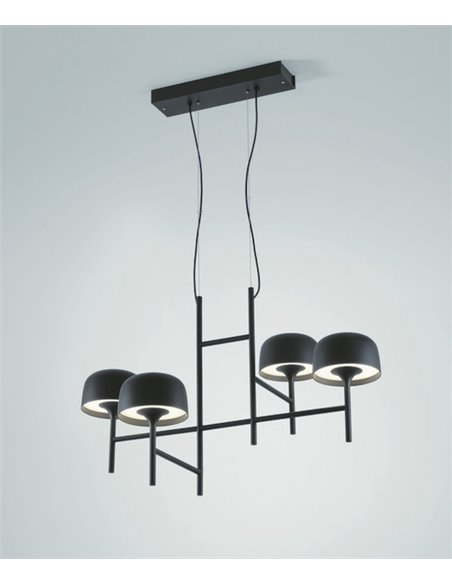 Lámpara colgante Bol – Bover – Decorativa con 4 luces, LED Regulable TRIAC