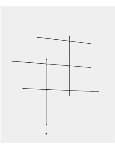 Aplique de pared Tubs Modular Reticle – LedsC4 – Lámpara de superficie/empotrada, Regulable Dali, LED 3000K 12027 lm