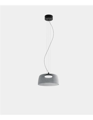 Lámpara colgante Levels – LedsC4 – Lámpara de techo de cristal en 3 colores, LED regulable (Corte de Fase, Dali-2, Casambi)