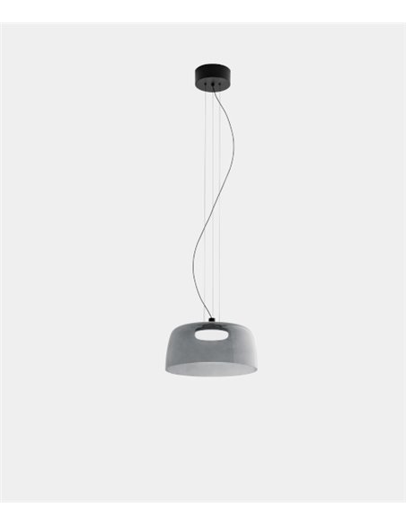 Lámpara colgante Levels – LedsC4 – Lámpara de techo de cristal en 3 colores, LED regulable (Corte de Fase, Dali-2, Casambi)