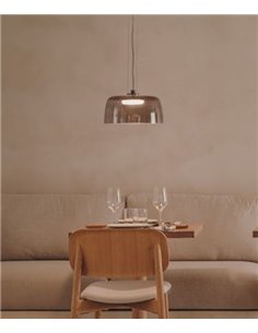 Lámpara colgante Levels – LedsC4 – Lámpara de techo de cristal en 3 colores, LED regulable (Corte de Fase, Dali-2, Casambi)