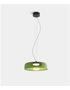 Lámpara colgante Levels – LedsC4 – Lámpara de cristal en 3 colores, LED 2700-3000-4000K regulable (Corte de Fase, Dali-2, Casamb 2