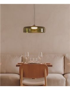 Lámpara colgante Levels – LedsC4 – Lámpara de cristal en 3 colores, LED 2700-3000-4000K regulable (Corte de Fase, Dali-2, Casamb