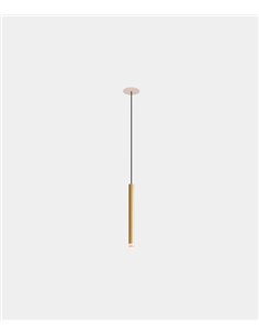 Lámpara colgante empotrable Candle – LedsC4 – Lámpara tipo tubo en 2 colores y tamaños, LED 2700K