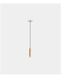 Lámpara colgante empotrable Candle – LedsC4 – Lámpara tipo tubo en 2 colores y tamaños, LED 2700K
