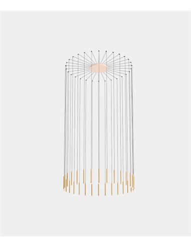 Lámpara colgante de techo Candle – LedsC4 – Lámpara con 30 luces, LED regulable 0-10V/DALI