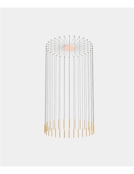 Lámpara colgante de techo Candle – LedsC4 – Lámpara con 30 luces, LED regulable 0-10V/DALI