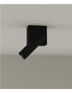 Proyector de techo Prolix – LedsC4 – Lámpara orientable de Metal, Óptica regulable para aumentar ángulo de luz, LED regulable co