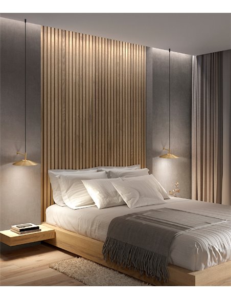 Lámpara de techo y pared H – LedsC4 – Lámpara minimalista en 2 acabados, Doble instalación, LED 2700K 570 lm