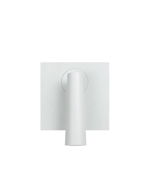 Aplique de pared Gamma Square – LedsC4 – Lámpara de lectura en 4 colores, Doble instalación: empotrado/superficie, LED 2700K