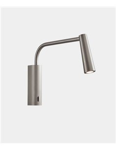Aplique de pared Gamma Extend – LedsC4 – Lámpara de lectura en 4 colores, LED 2700K, Foco orientable 2