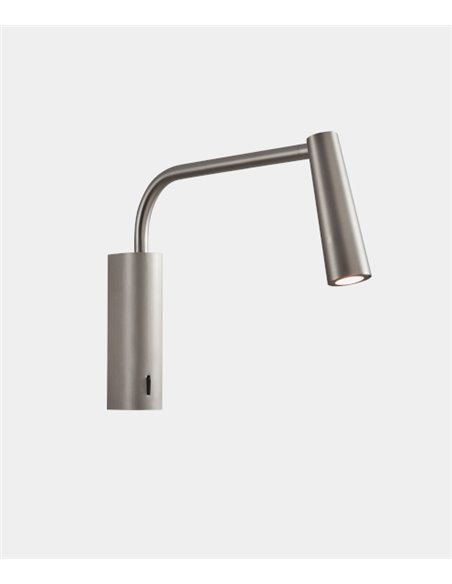 Aplique de pared Gamma Extend – LedsC4 – Lámpara de lectura en 4 colores, LED 2700K, Foco orientable