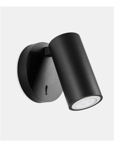 Aplique de pared Simply – LedsC4 – Lámpara de lectura con foco orientable, 1xGU10