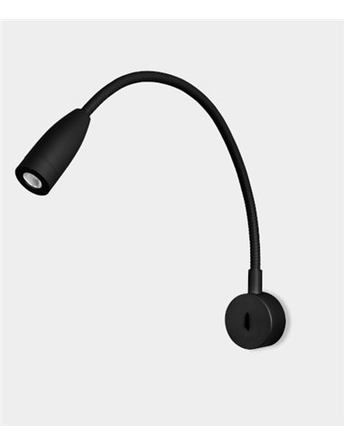 Aplique de pared Bed Round – LedsC4 – Lámpara de lectura con flexo orientable, Disponible en 3 colores, LED 3000K