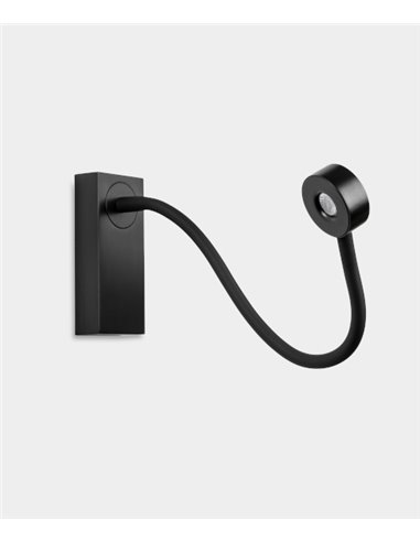 Aplique de pared Link Surface – LedsC4 – Lámpara de lectura touch dimming, LED 2700K, Disponible en 2 colroes