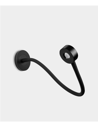 Aplique de pared empotrado Link – LedsC4 – Lámpara de lectura touch dimming, Foco orientable con luz LED 2700K