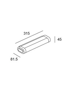 Aplique de pared Toi – LedsC4 – Lámpara para baño en 2 tamaños, LED 3000K 2