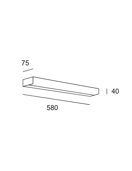 Aplique de pared Toilet Q – LedsC4 – Lámpara para espejo de baño, Disponible en 2 tamaños, LED 3000K