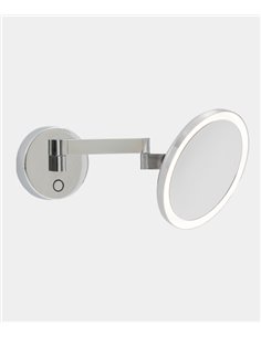 Lámpara espejo Vanity – LedsC4 – Espejo de baño dirigible, Touch dimming, LED 3000K