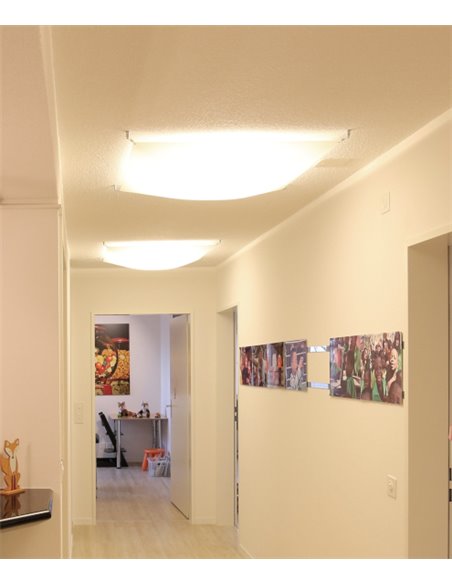 Lámpara de techo Veroca - B.lux - LED Regulable, Pantalla en 2 colores y 2 medidas