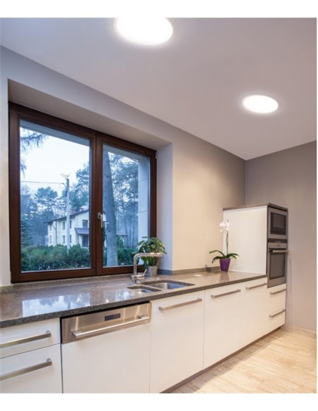 Plafón de techo Carme Rimless - Indeluz - Novolux Lighting - Lámpara de techo 28/38 cm 