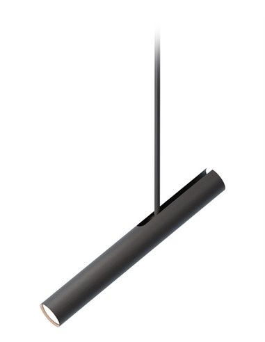 Lámpara colgante Rhoda – Robin – Proyector de techo minimalista, Disponible en negro y dorado