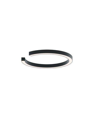Plafón de techo Roberta – Robin – Lámpara minimalista negra, LED 3000K, Disponible en 3 tamaños