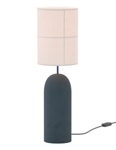 Lámpara de mesa Rania – Robin – Base de hormigón, Pantalla crema blanca 2