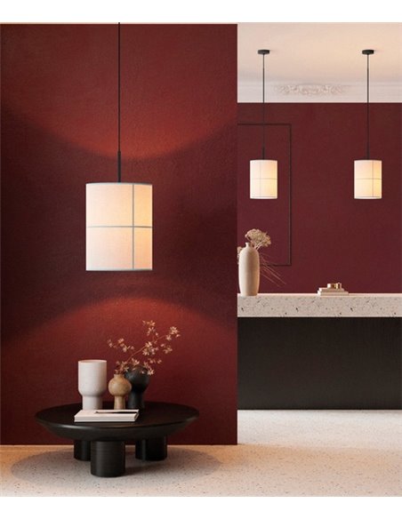 Aplique de pared Rania – Robin – Pantalla crema blanca en 2 tamaños