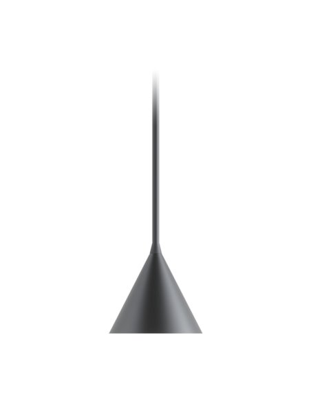 Lámpara colgante Rubi Mono – Robin – Diseño minimalista negro, interior dorado