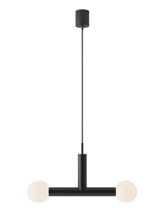 Lámpara colgante Rigoberta Trio – Robin – Diseño tipo bola, 2 luces G9, acabado negro mate 2