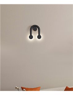 Aplique de pared Rigoberta Indirect Super-curved – Robin – Lámpara LED 3000K, Diseño minimalista en 2 colores