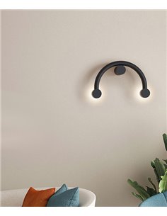 Lámpara de pared Rigoberta Indirect Curved – Robin – Aplique minimalista, LED 3000K 1840 lm