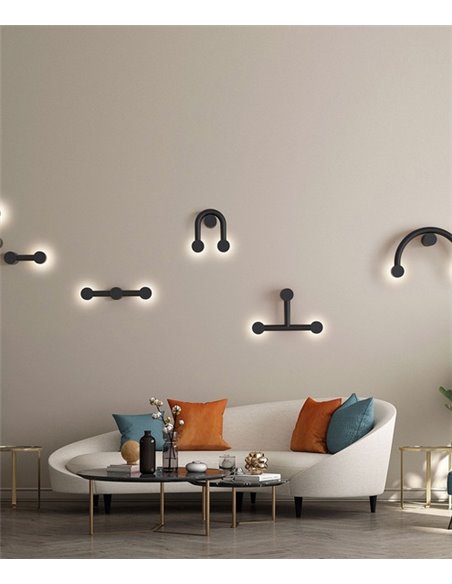 Lámpara de pared Rigoberta Indirect Curved – Robin – Aplique minimalista, LED 3000K 1840 lm