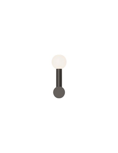 Aplique de pared Rigoberta Direct Mono – Robin – Lámpara de pared minimalista tipo bola, Disponible en 2 acabados