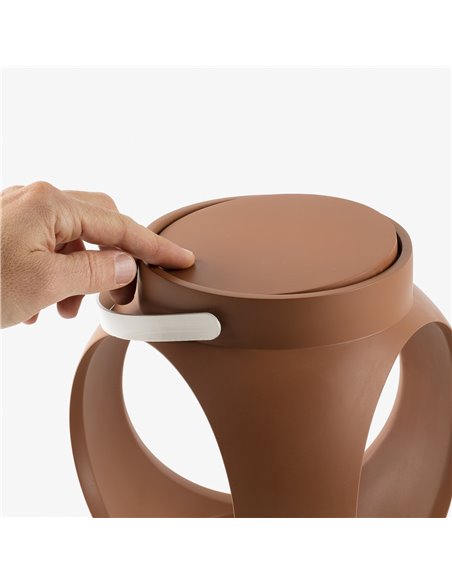 Lámpara portátil recargable Candela - Faro - Lámpara de exterior regulable, acabado terracota