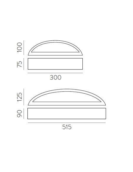 Aplique de Pared Alba - ACB - Lámpara de pared moderna en escayola blanca