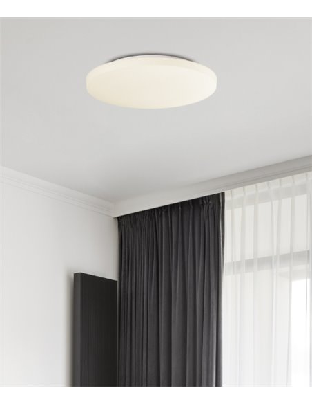 Plafón de Techo Moon - ACB - Plafón circular blanco para baño