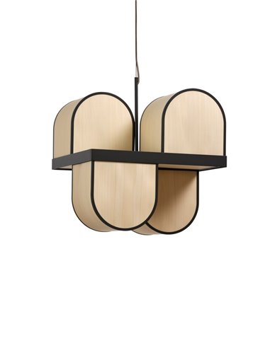 Lámpara colgante Osca - LZF - Lámpara contemporánea hecha a mano, estructura de madera