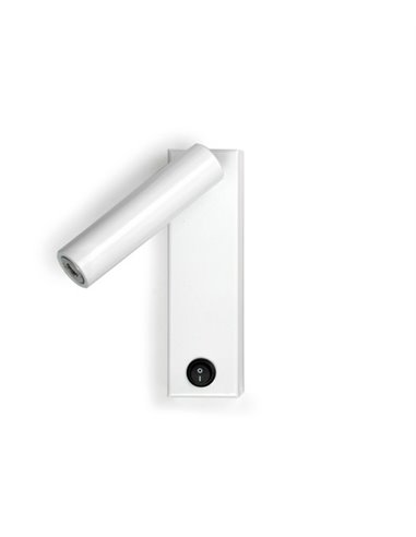 Aplique de pared Manhattan – Luxcambra – Lámpara de lectura LED, diseño moderno en blanco o negro