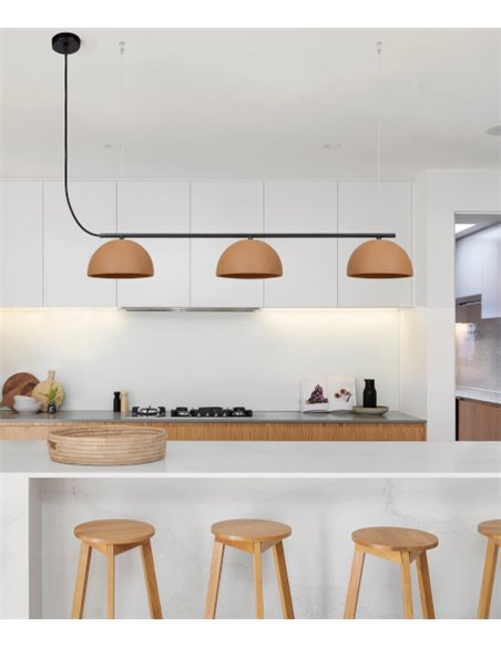 Lámpara de techo Absis Lineal – Luxcambra – Diseño horizontal, diponible en blanco o negro