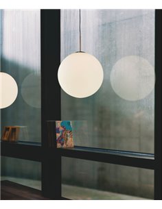 Lámpara colgante Moon – Luxcambra – Lámpara tipo bola, Ø 30 cm