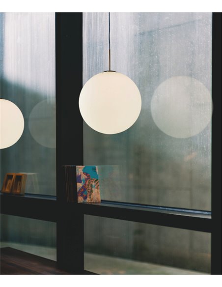 Lámpara colgante Moon – Luxcambra – Lámpara tipo bola, Ø 30 cm