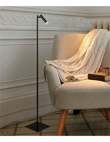 Lámpara de pie Manhattan – Luxcambra – Diseño minimalista, pantalla orientable, altura: 135 cm