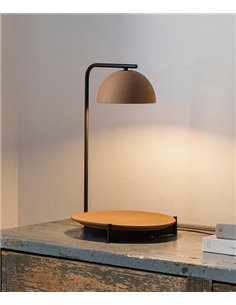 Lámpara de mesa Absis – Luxcambra – Lámpara LED, pantalla disponible en 2 colores