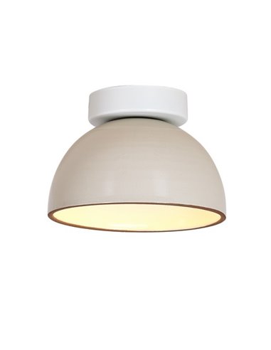 Plafón de techo Absis – Luxcambra – Lámpara de cerámica blanca, Ø 24 cm