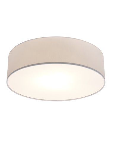 Plafón de techo Rondo – Luxcambra – Pantalla de loneta en 3 tamaños: Ø 40/50/60 cm