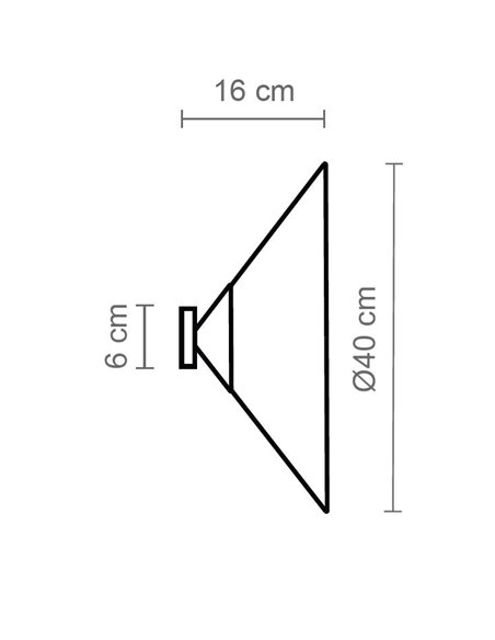 Aplique de pared Cim – Luxcambra – Diseño redondo de cotonet