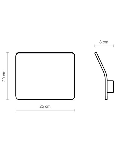 Lámpara de pared Kito – Luxcambra – Pantalla de madera de roble, Lámpara LED